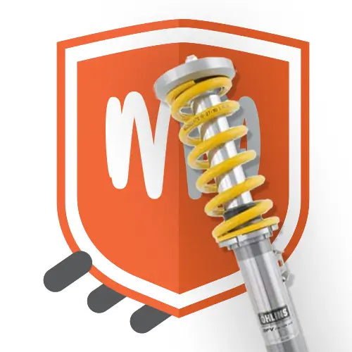 Upcart shipping protection with shield and Ohlins Coilover
